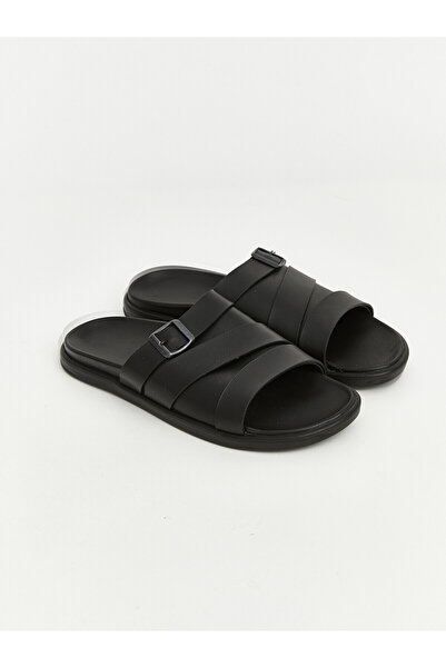 LC Waikiki Nevavm Men's Slippers with Buckle Detail
