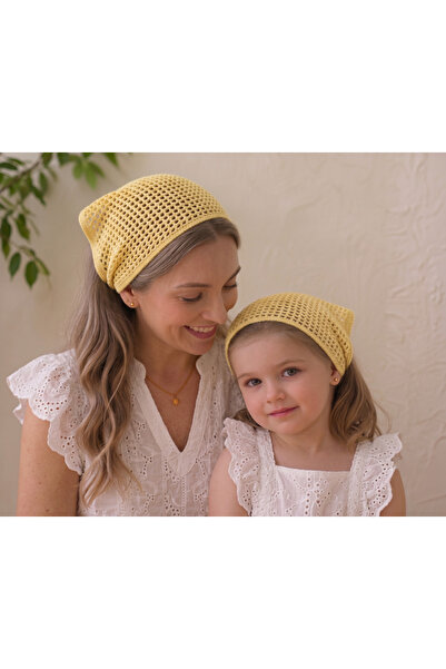 M&C Colleciton Mother Child Combination Hair Bandana 100% Cotton Set of 2 (Ch...