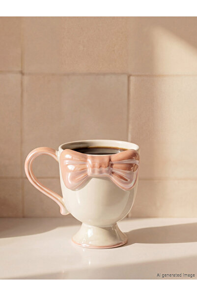 LC Waikiki Ceramic Mug with Bow Figure for Style Enthusiasts from Uzg Store 3...