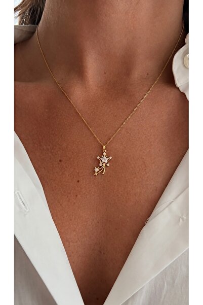 Lavian Accessories Çelik Yıldız Detaylı Kolye