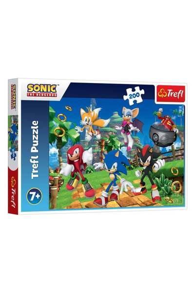 BAMI NETWORK Puzzle Sonic 200 piese pentru copii dimensiune 48x34cm, Trefl
