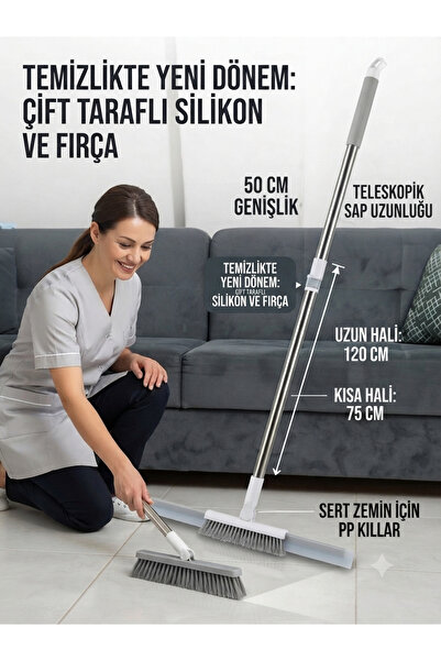 HerŞey Marketing Teleskopska ručka za brisač sa samoprečišćavajućom četkom 2-...