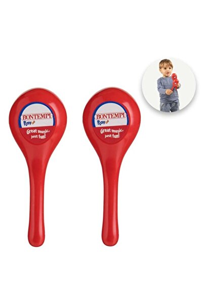 BAMI NETWORK Set maracas unisex plastic rosu pentru copii 3+ ani