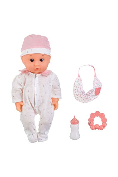BAMI NETWORK Papusa bebelus cu marsupiu roz pentru fete 30cm 3+ ani