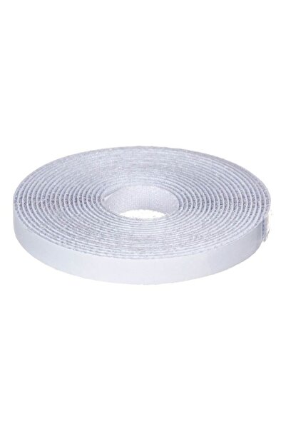 BAMI NETWORK Banda autocolanta cu scai alba 4m x 1cm pentru fixare