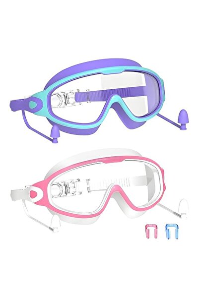 STARSTAR Children's swimming goggles (3-15 years old), with earplugs, large f...