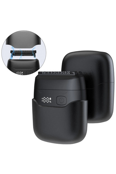 STARSTAR Men's electric shaver with LED display, reciprocating design, waterp...