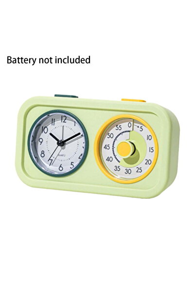 STARSTAR Kids-friendly visual timer with clock function – 60-minute dual-scre...