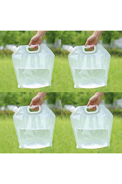 STARSTAR 4-pack collapsible water bladders for outdoor use; 5-liter water bla...