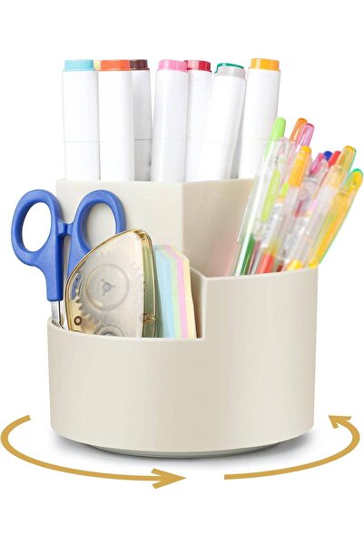 STARSTAR Rotating pencil holder, office desk storage box, 360-degree rotating...