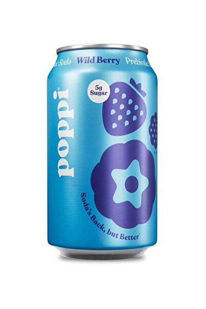 Poppi Wild Berry Prebiotic Soda 355ml