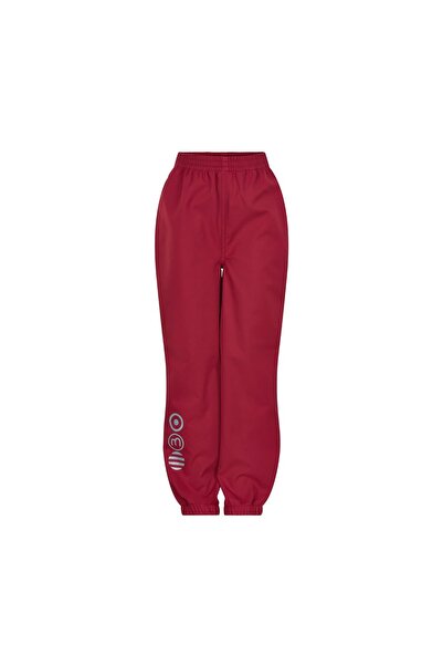Minymo Pantaloni softshell impermeabili la ploaie și vânt, roșu claret intens