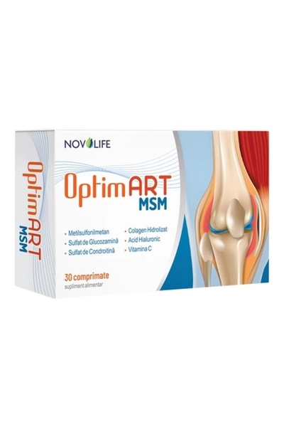 Novolife Optimart MSM, 30 comprimate,