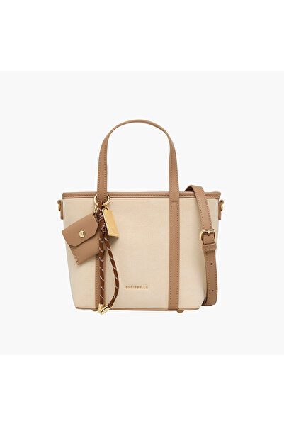 Chrisbella Solid Tote Bag with Zip Closure