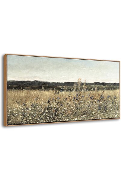 ALAYRA International Large Wall Art Meadow Flowers Cottage Canvas with Outer ...