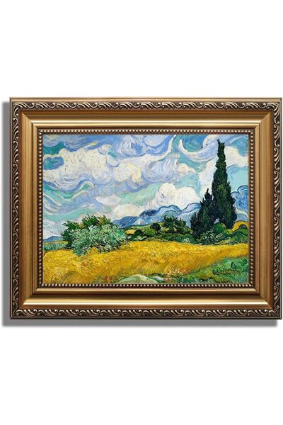 ALAYRA International Van Gogh Wheat Field Canvas Wall Art Landscape Decor Wit...