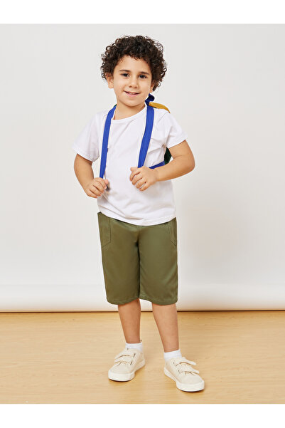 Styli Elastic Waistband Solid Shorts