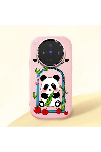 Hontinga Vivo X300 Compatible Case Camera Protector Pink Silicone Couple Phon...