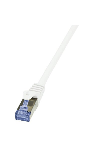 LogiLink Cordon de patch CQ3101S Cat.6A S/FTP 15m alb