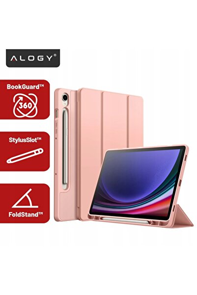 ALOGY Husă tip carte cu compartiment pentru stylus pentru Galaxy Tab S9 FE / ...