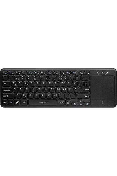 LogiLink Tastatură wireless de 2.4GHz cu touchpad pentru Smart TV și Android Box