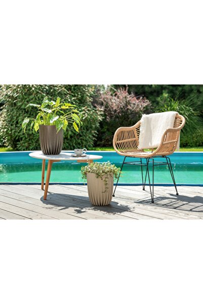 NO BRAND SET 3x JARDINIERE CU VAS INTERIOR PENTRU FLORI, BALCON TERRASĂ MIRA ...