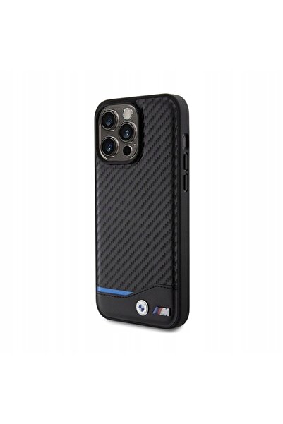 BMW BMHCP15X22NBCK iPhone 15 Pro Max 6.7 " negru Piele Carbon