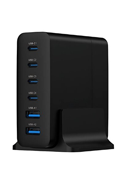 NO BRAND Încărcător rapid PENTRU TELEFON Putere mare 6 porturi USB C 75W 65W ...