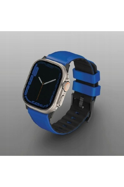 uniq Curea Linus Apple Watch 42/44/45/49mm Airosoft Silicon albastru