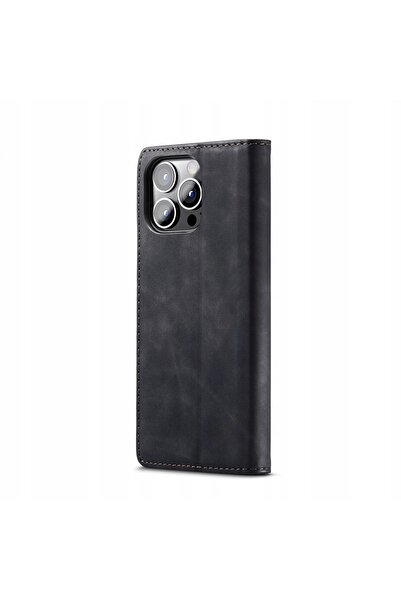 NO BRAND Husă tip carte pentru iPhone 13 Pro, Spacecase Wallet, moale, din piele