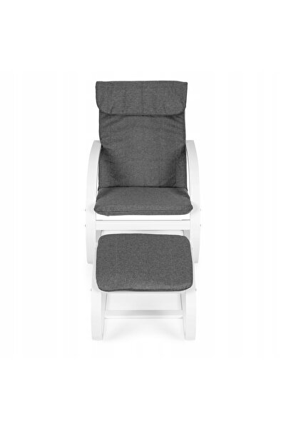 ModernHome Scaun balansoar finlandez cu suport pentru picioare, fotoliu relax...