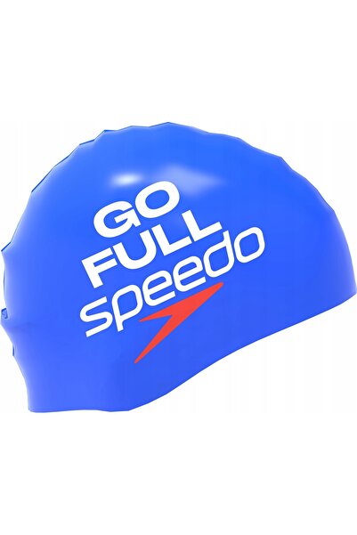 SPEEDO Cască de înot din silicon pentru adulți, albastră