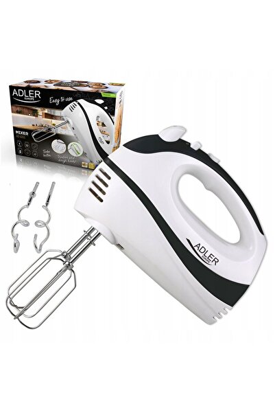 adler Mixer de mână pentru bucătărie, pentru bătut și amestecat, set de telur...