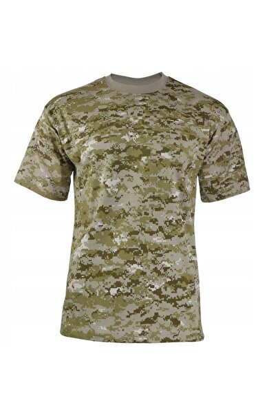NO BRAND Tricou US, nuanțe de bej digital desert, 170 g, M