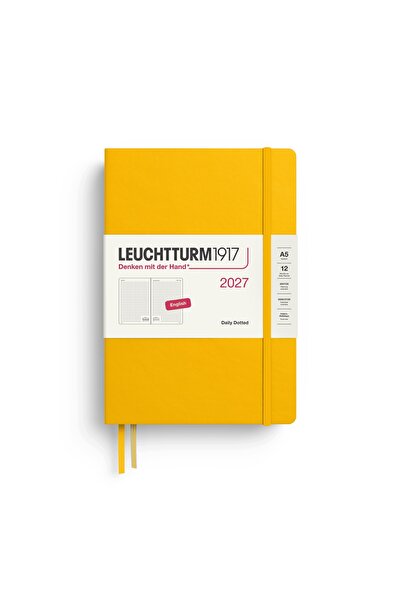 NO BRAND AGENDĂ ZILNICĂ CU PUNCTE A5, planificator 2027 Leuchtturm1917 SUNFLOWE