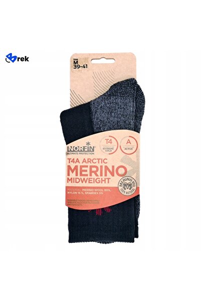 NO BRAND Șosete Norfin Skarpety Merino Midweigh T4A XL 45-47