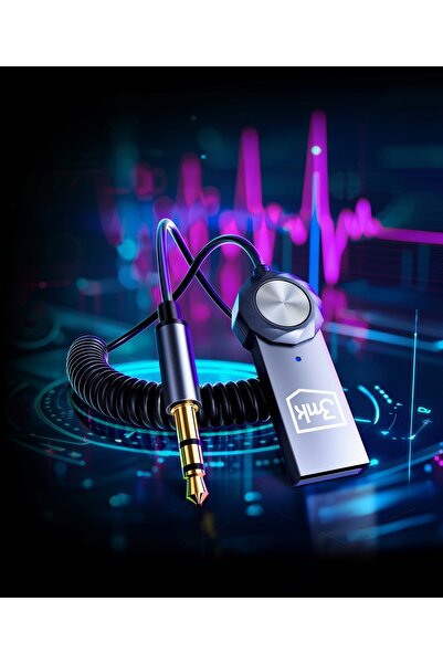 3MK Adaptor Transmițător Audio Bluetooth 5.4 Mufă USB 3.5 AUX Cablu Microfon