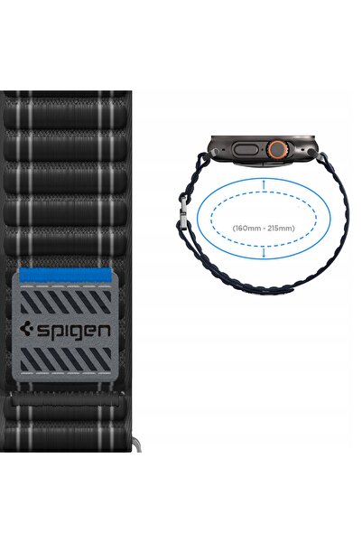 Spigen Curea pentru Apple Watch 44/45/46/49, WBF0, curea din nailon, rezistentă