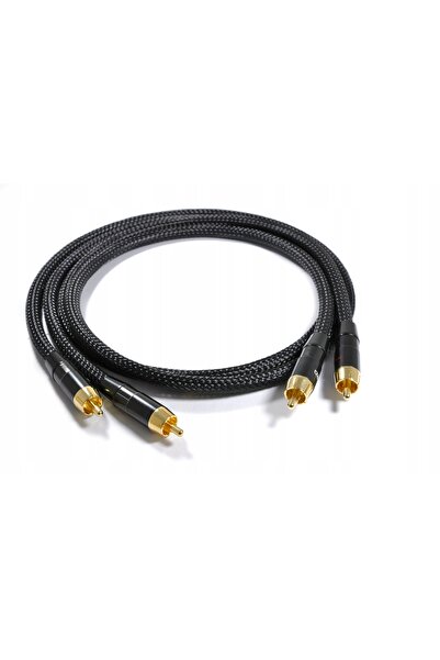 NO BRAND MELODIKA 2RCA 2xRCA Ediție Neagră MD2RD05 0,5m
