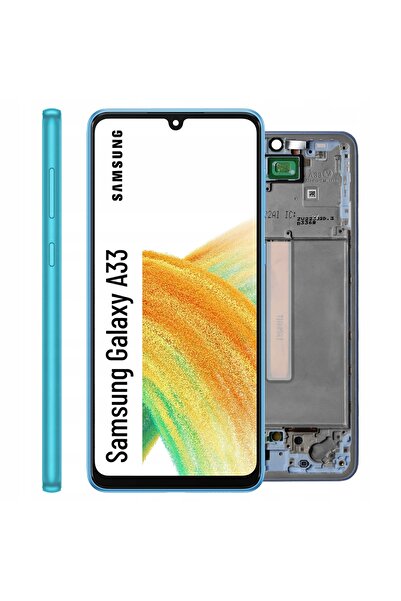 NO BRAND Display pentru Samsung Galaxy A33 5G ecran LCD cu ramă Incell Albastru