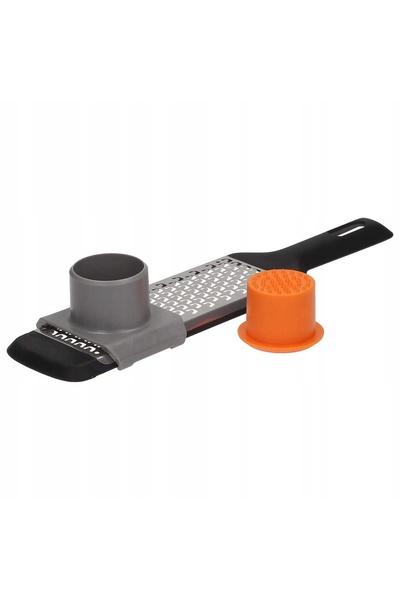FiSKARS Răzătoare manuală pentru fructe și legume, cu capac, cu găuri mari 10...