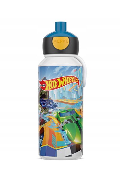Mepal Sticlă bidon cu capac pentru copii, suc, apă, mașini Hot Wheels, mașini