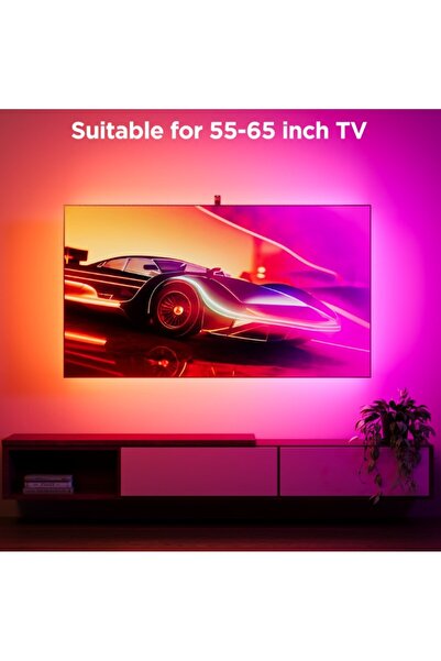 NO BRAND Bandă LED GOVEE H6098 4.8 m Iluminare de fundal TV Envisual Wi-Fi/Bl...