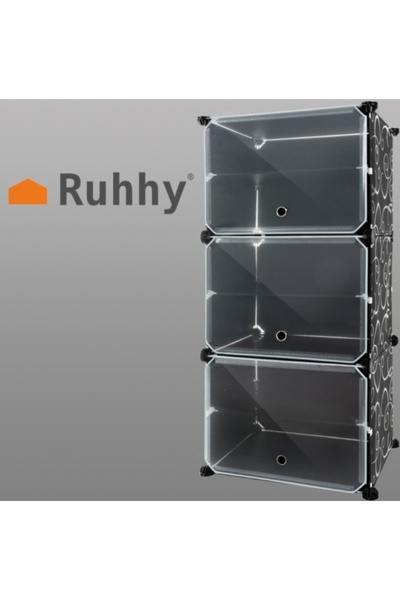 Ruhhy Dulap modular pentru depozitarea pantofilor, cu 6 rafturi, organizator ...