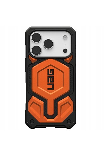 Urban Armor Gear Husă armură portocalie pentru iPhone 17 Pro, compatibilă Mag...