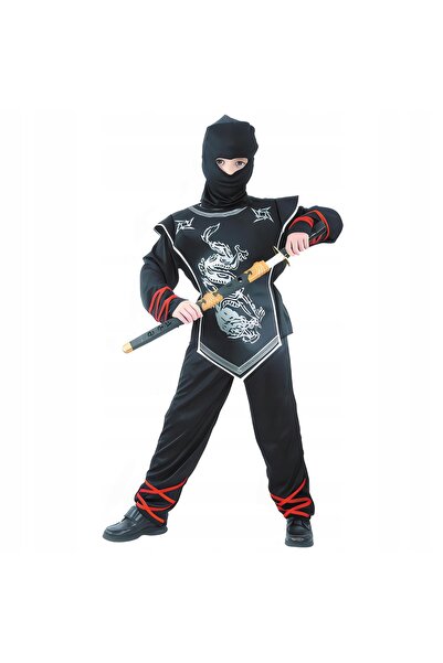 NO BRAND Costum de carnaval Războinic Ninja, mărimea S (110-120 cm), pentru b...