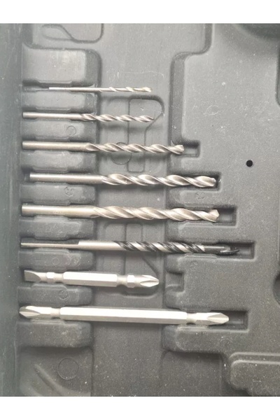 NO BRAND BORICĂ-ȘURUBELNIȚĂ CU BATERIE, CU PERCUȚIE, FĂRĂ PERII, SET COMPLET ...