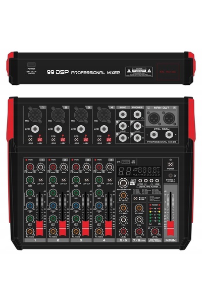 VONYX Mixer audio cu 8 canale vm-kg08 REC BT/DSP/USB