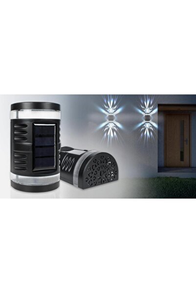 NO BRAND 2x Lampă solară de perete, de exterior, pentru grădină și terasă, im...