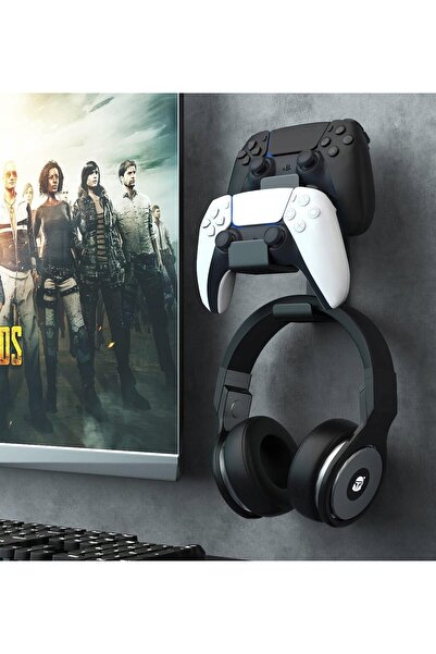 NO BRAND Suport pentru gamepad 2 în 1, accesorii pentru căști și controlere P...